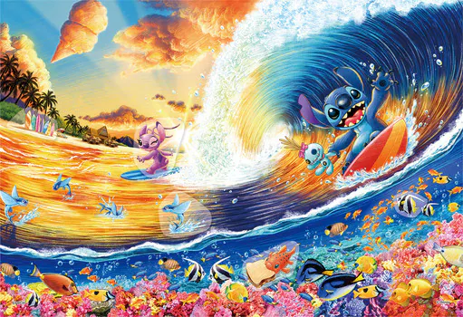 『Stitch -Sunset Surfing- (スティッチ -サンセットサーフィン-)』の絵柄