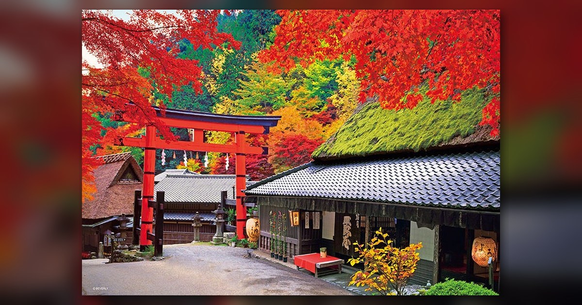 『秋に染まる京茶屋』の絵柄