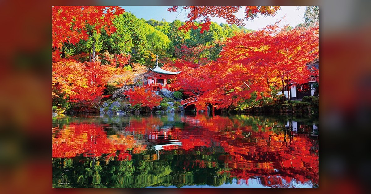 『秋に色づく醍醐寺』の絵柄