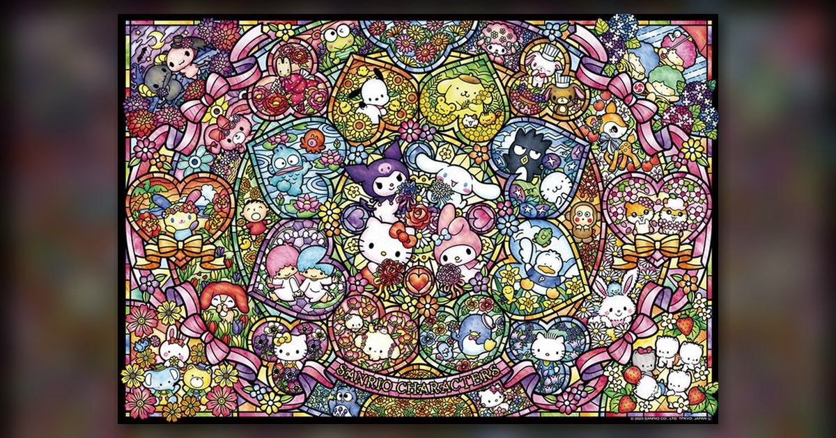 『サンリオキャラクターズ ステンドグラス』の絵柄