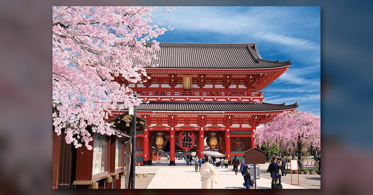 『浅草寺の春』の絵柄