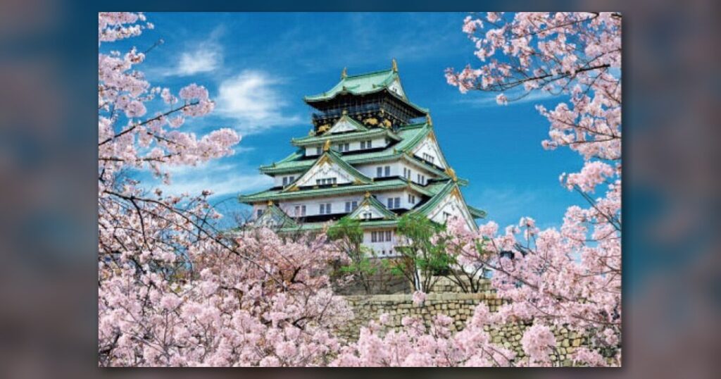『大阪城 桜景』300ピース（ビバリー）