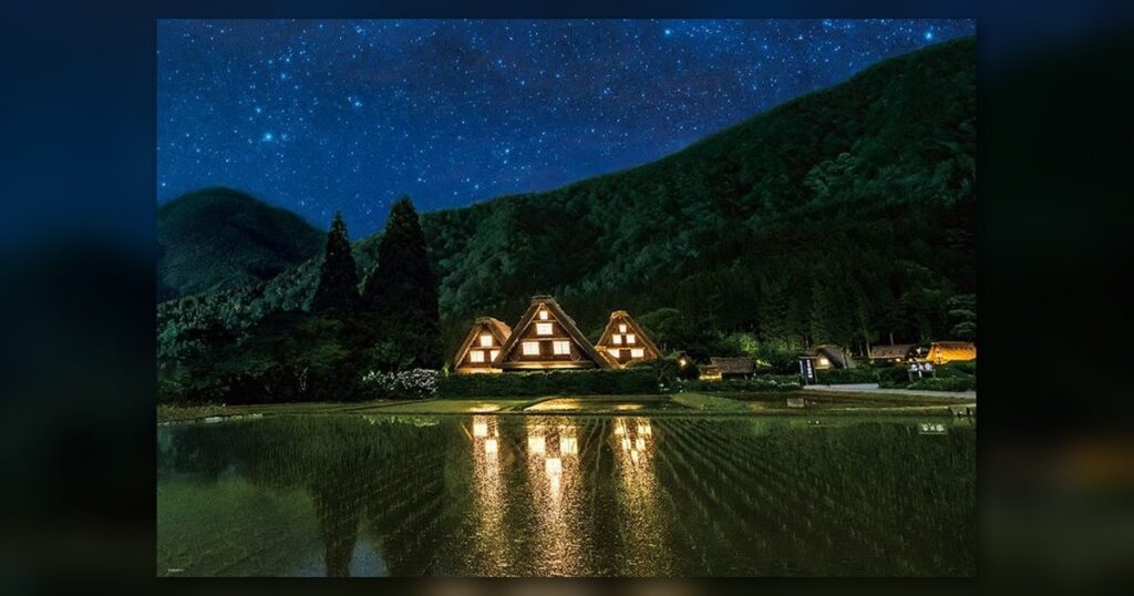 『星空の白川郷』1000ピース（ビバリー）