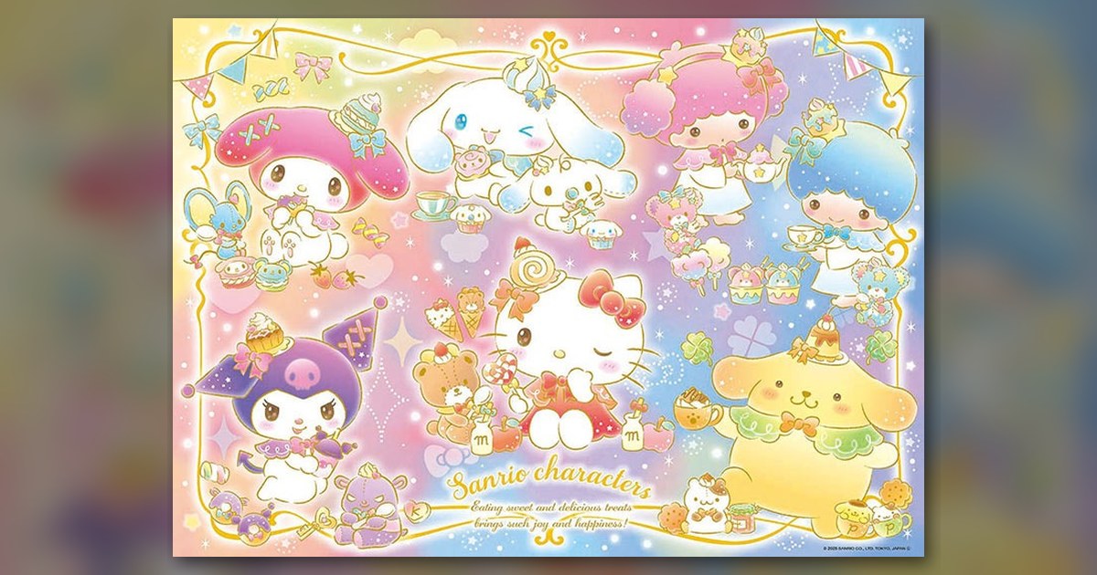 『サンリオキャラクターズ キラキラおやつタイム』600ピース(ビバリー)