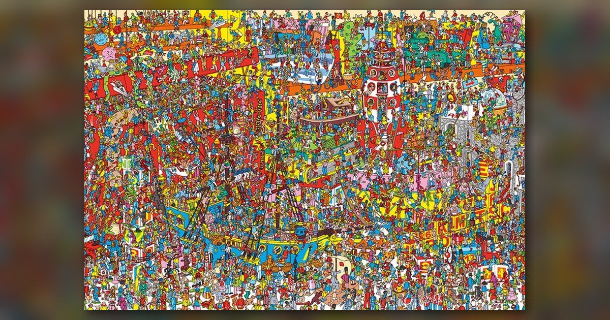『Where's Wally? おもちゃがいっぱい』の絵柄