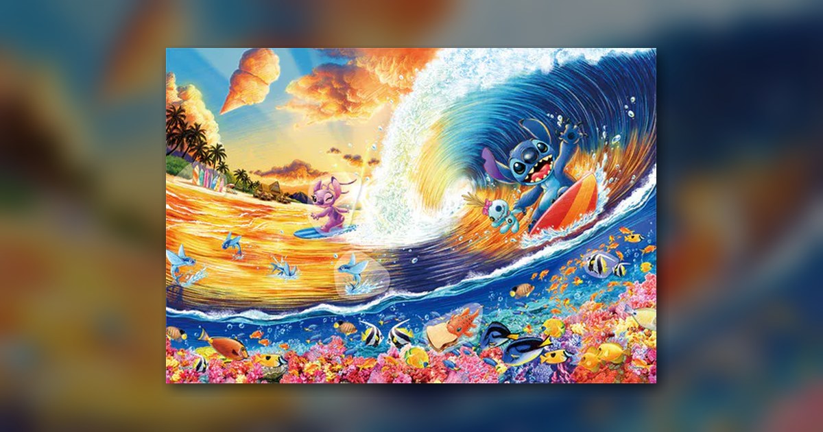 『Stitch -Sunset Surfing- (スティッチ -サンセットサーフィン-)』300ピース(エポック社)