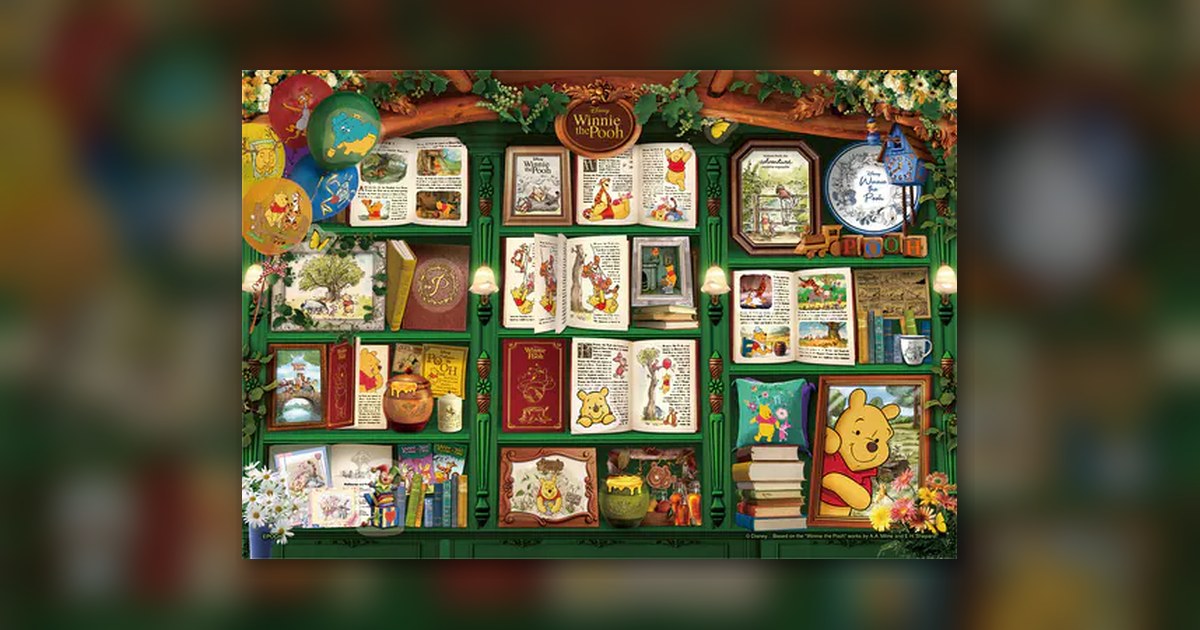 『Bookshelf/Winnie the Pooh(ブックシェルフ/くまのプーさん)』300ピース(エポック社)