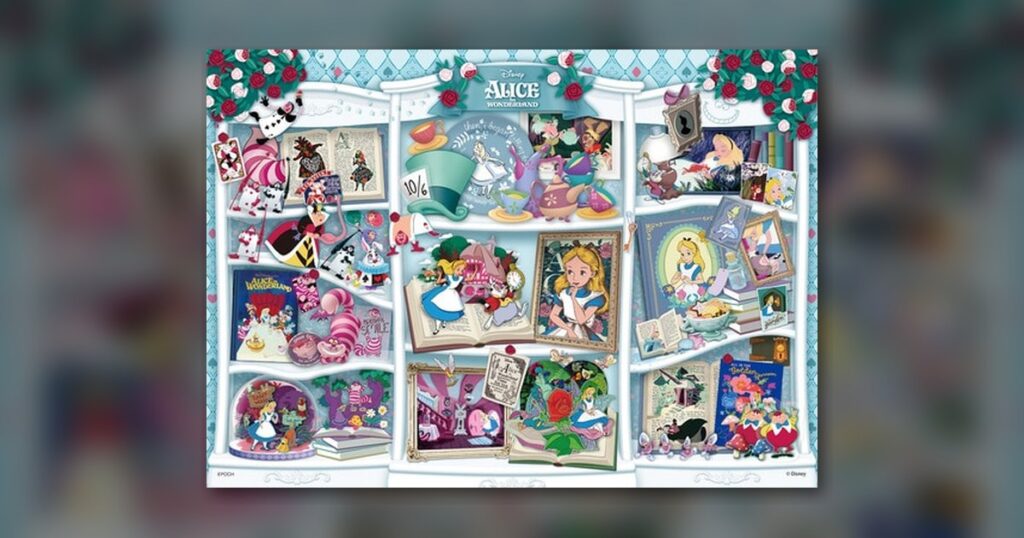 『Bookshelf/Alice in Wonderland(ブックシェルフ/ふしぎの国のアリス)』500ピース（エポック社）