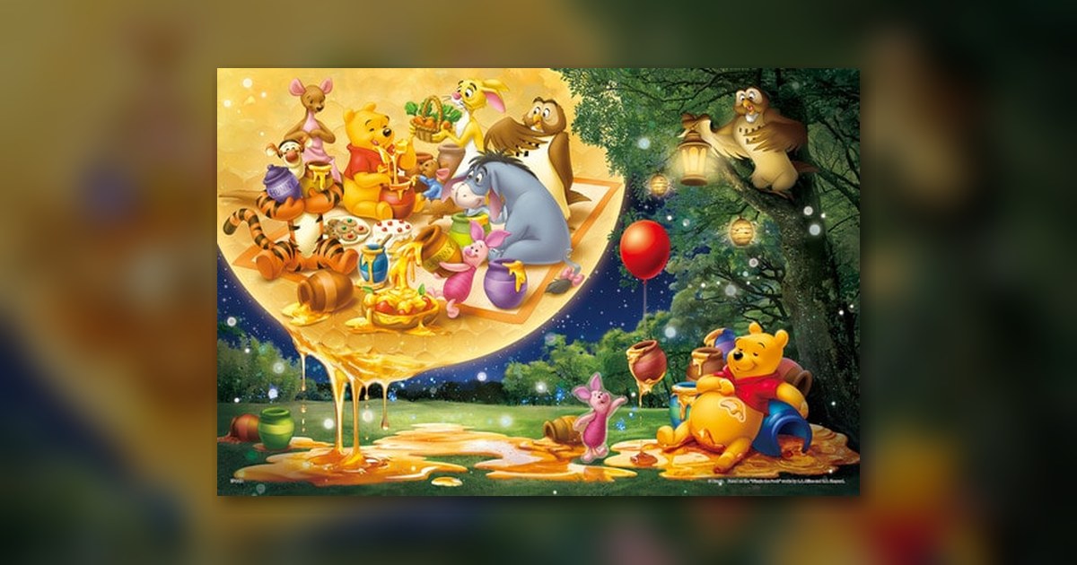 『Winnie the Pooh –Moonlight Honey- (くまのプーさん -ムーンライトハニー-)』1000ピース(エポック社)