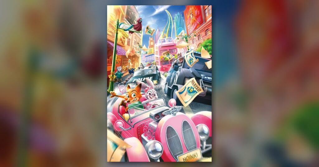 『Zootopia2 -Chase Down！-（ズートピア2 -チェイスダウン！-）』1000ピース（エポック社）