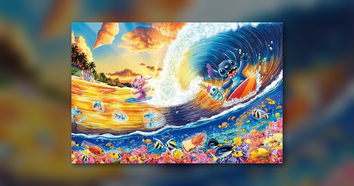 『Stitch -Sunset Surfing-(スティッチ -サンセットサーフィン-)』1000ピース(エポック社)