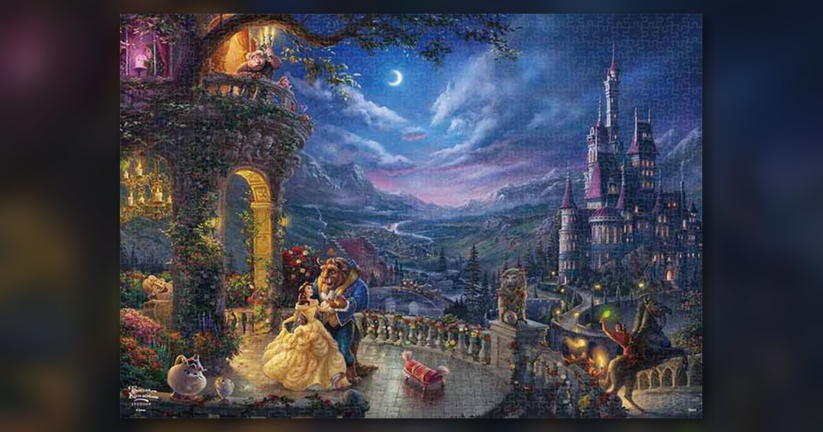 『Beauty and the Beast Dancing in the Moonlight』1000ピース(テンヨー)