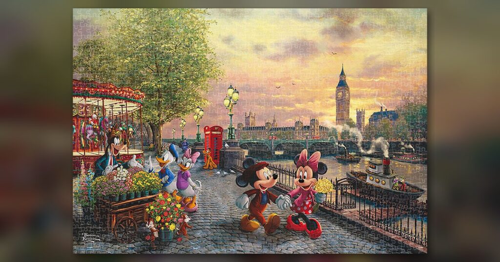 『Mickey and Minnie in Londo』1000ピース（テンヨー）