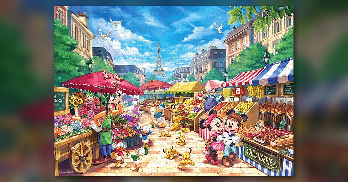『マルシェのにぎわい』500ピース(テンヨー)