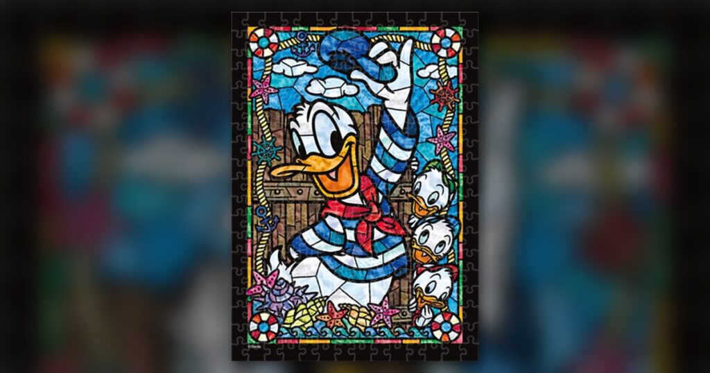 『ドナルドダック ステンドグラス』266ピース（テンヨー）