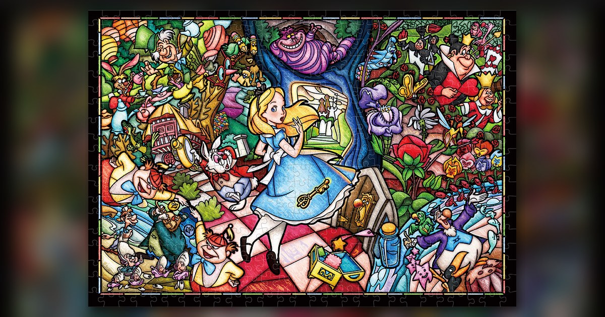 『ふしぎの国のアリス ストーリー ステンドグラス』500ピース(テンヨー)