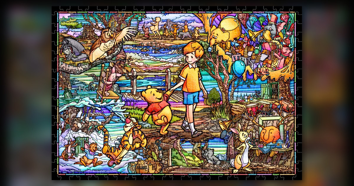 『くまのプーさん ストーリー ステンドグラス』500ピース(テンヨー)