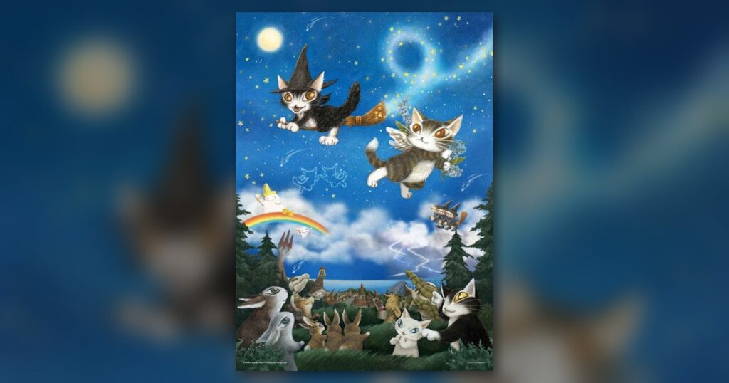 『天使と悪魔のダヤン 輝く夜空をみんなで見上げて』500ピース（やのまん）