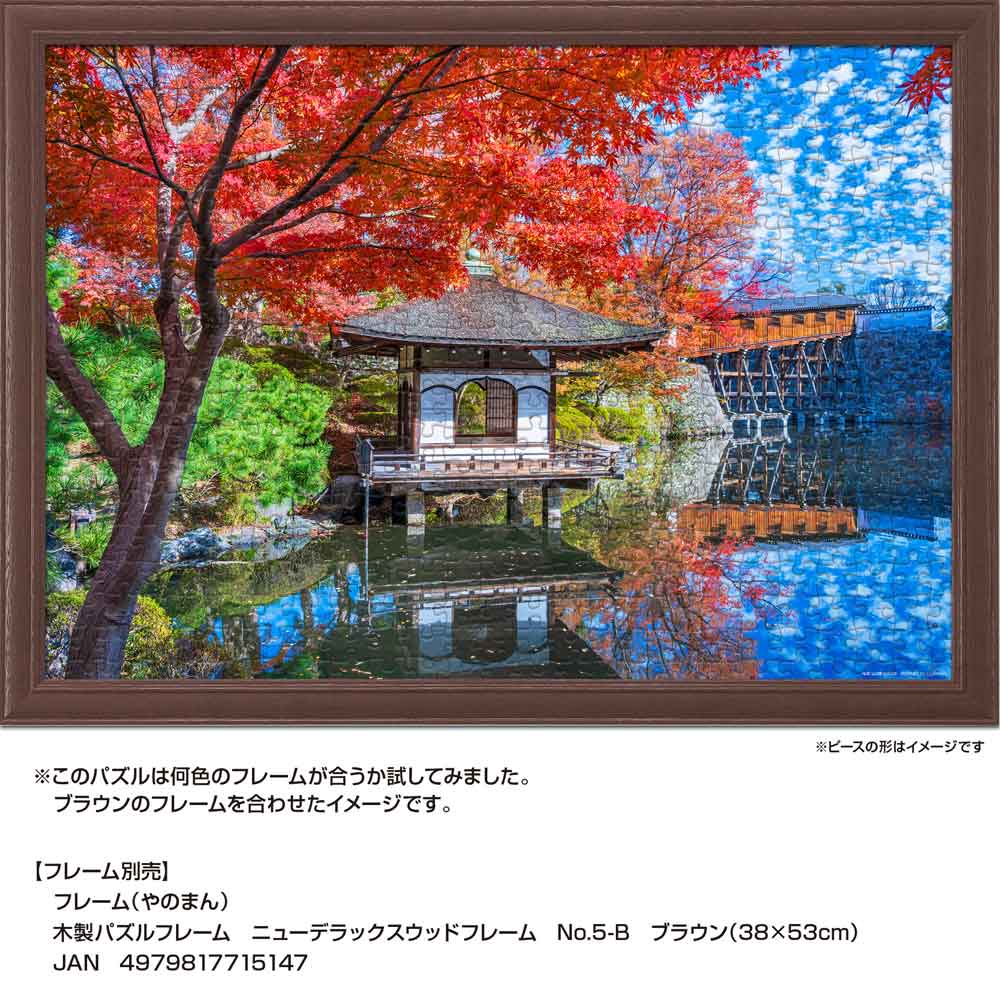 ブラウンのニューDXウッドフレームに入れたイメージ