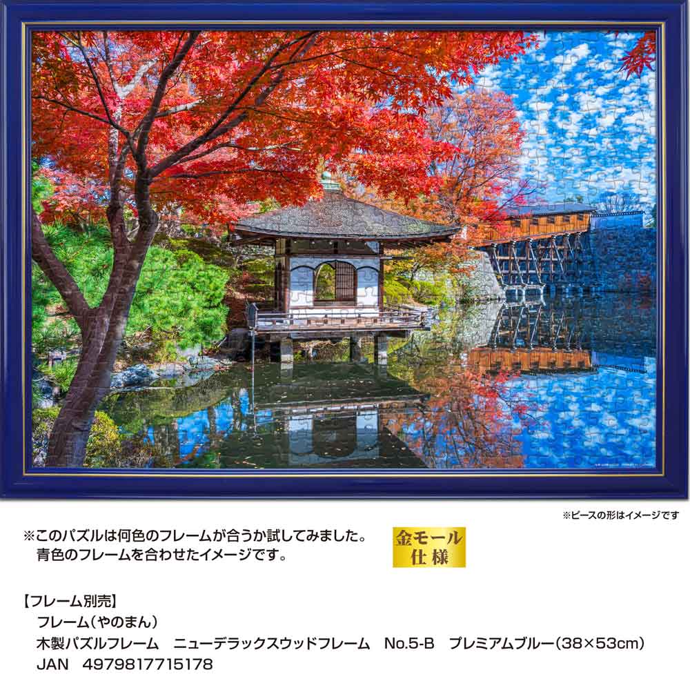 プレミアムブルーのニューDXウッドフレームに入れたイメージ