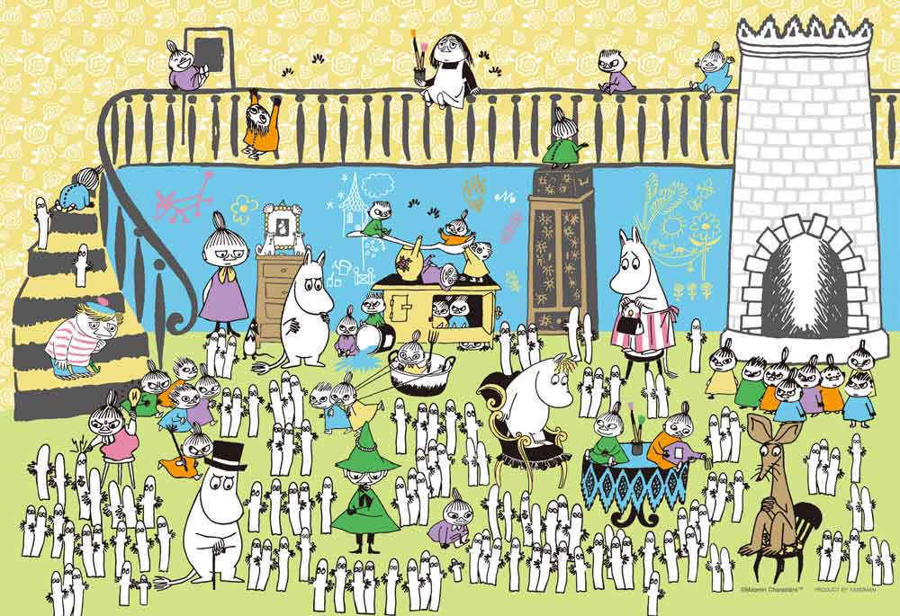 『コンパクトピースパズル ニョロニョロパーティー』の絵柄