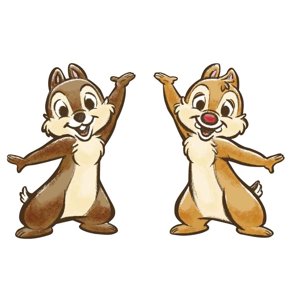 『ジグソーパズルシルエット ‐チップ&デール‐』の絵柄