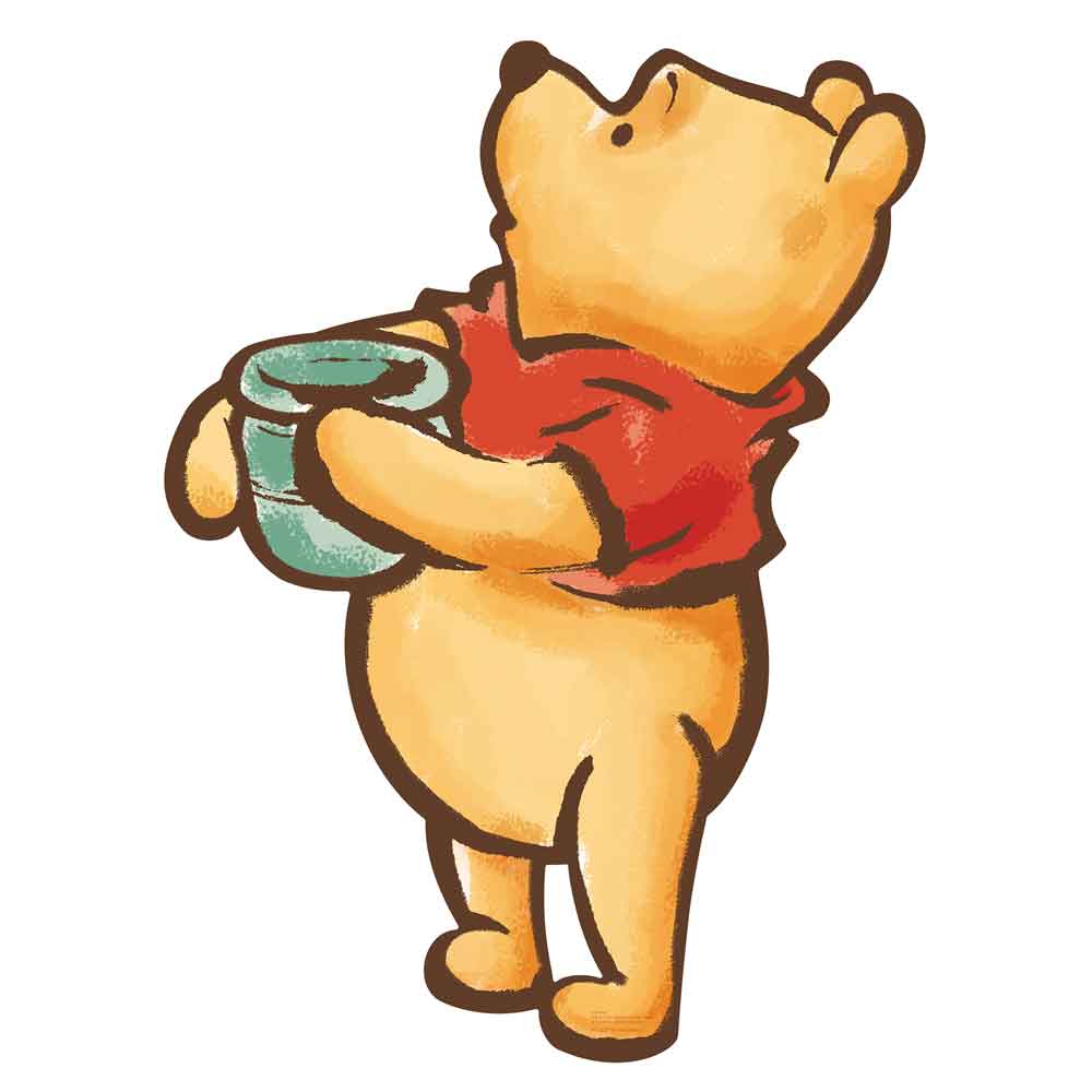 『ジグソーパズルシルエット ‐くまのプーさん(水彩)‐』の絵柄