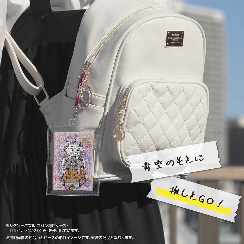 専用ケースに入れたコパンを、リュックに付けたイメージ