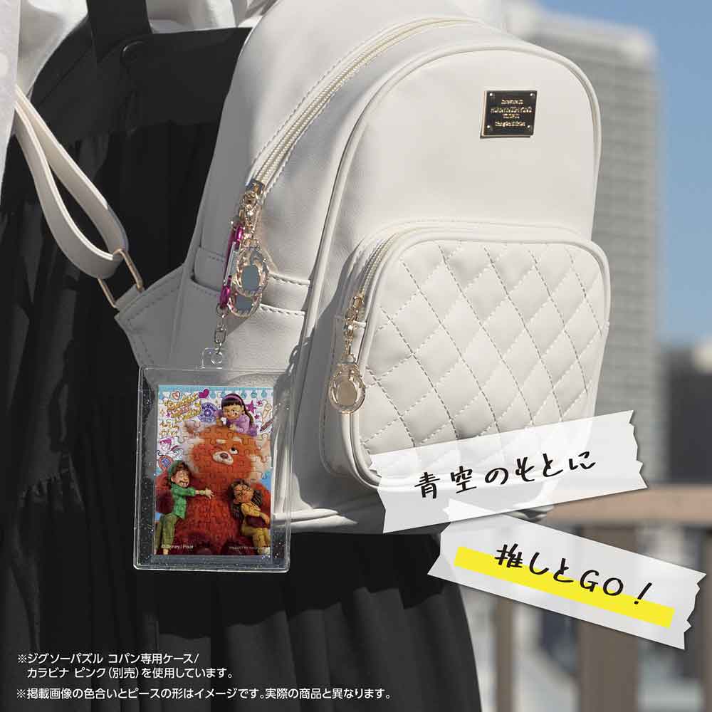 専用ケースに入れたコパンを、リュックに付けたイメージ