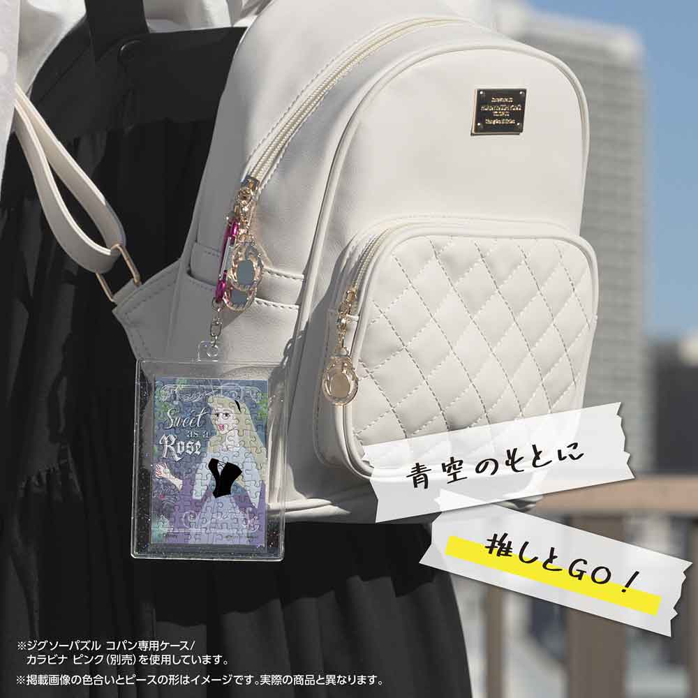 専用ケースに入れたコパンを、リュックに付けたイメージ