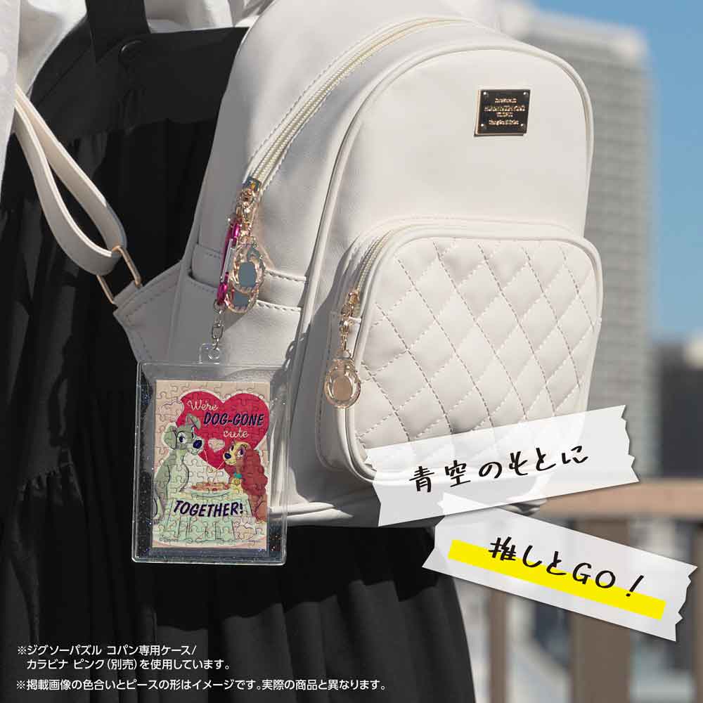 専用ケースに入れたコパンを、リュックに付けたイメージ
